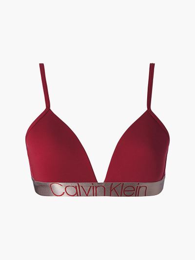 Calvin Klein Underwear HU641360 | Calvin Klein Icon Női Triangle Melltartó Bordó